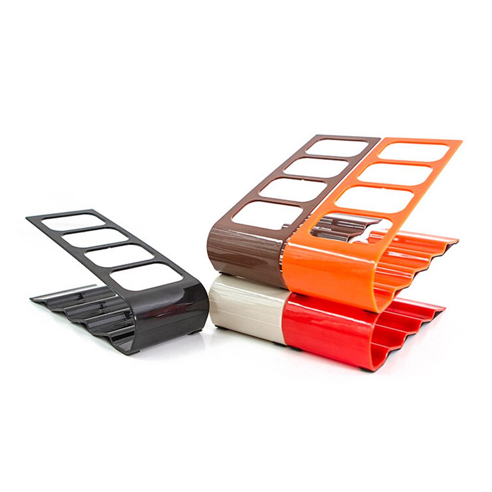 4 Frame Remote Organizer Holder Storage Rack Compact Antislip Stand Black for Dvd Vcr Remote Controls Organizer