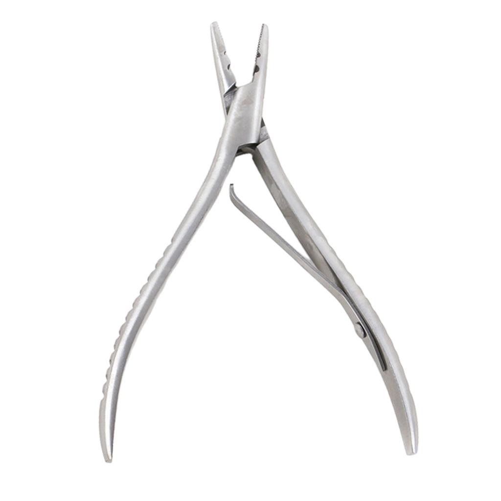 Stainless Steel Hair Extension Pliers for Micro Nano Ring Elbow Hair Extension Kit Microlinks Pliers Lighter Wig Pliers