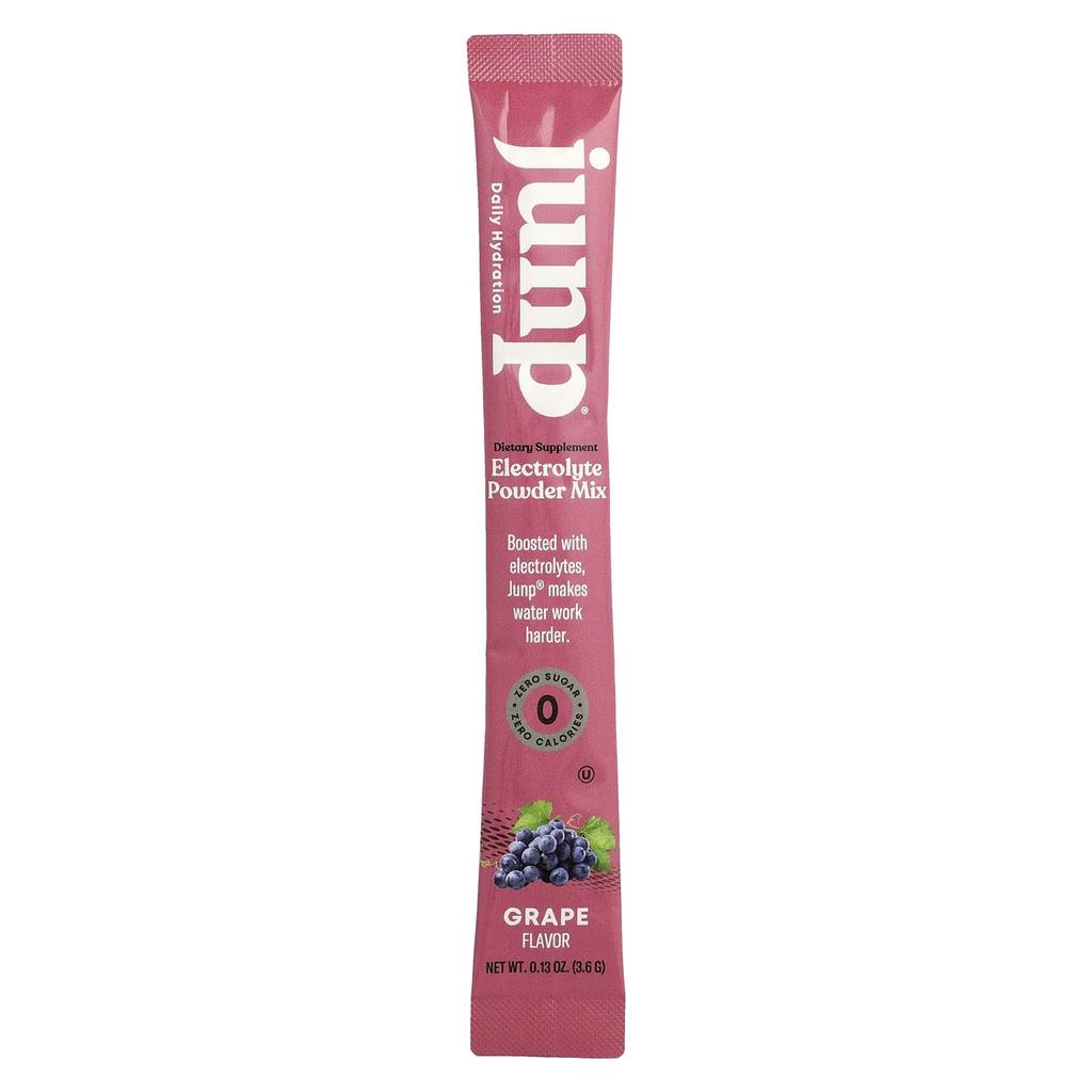JUNP Hydration Electrolyte Powder Mix, Grape, 20 Stick Packs, 3.6g (0.13oz) Each
