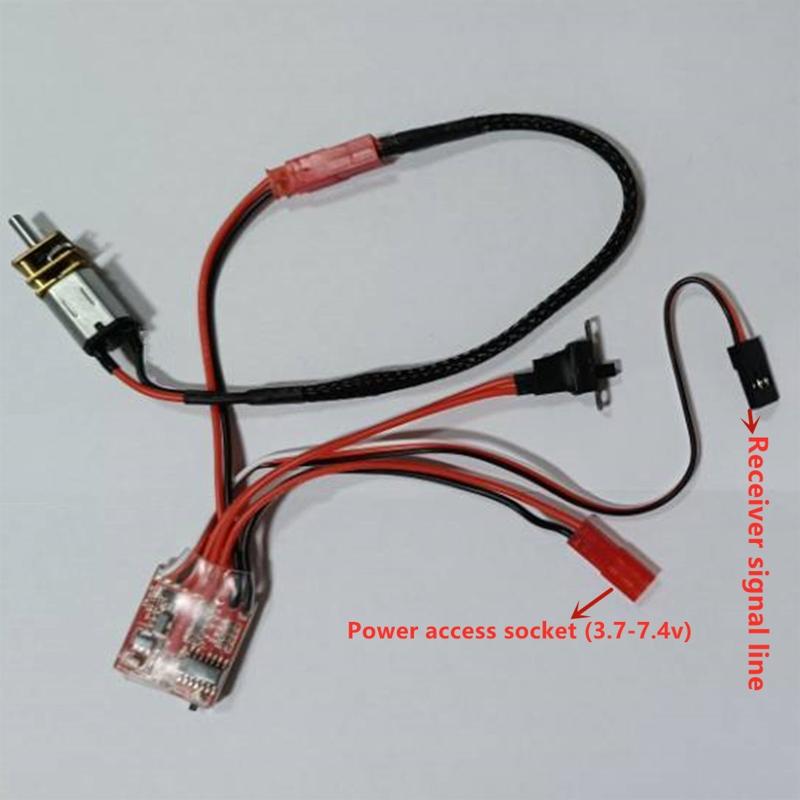 11.8x0.47x0.39in Remote Control Model Car Brushed ESC for Car Toy Speed Controller Upgrade Accessories Fine Material