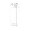 Plastic Clear Milk Carton Water Bottle New Reusable Juice Transparent Sport Leakproof Cup2023 Box Drinking