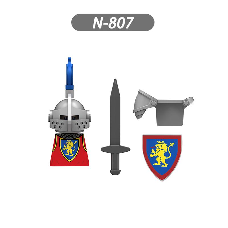 

MOC Середньовіччя Середньовіччя Лицарі Солдати Хрестоносець Римські Спартанські Воїни Фігурки Будівельні Блоки Цеглини дитячі Іграшки подарунки