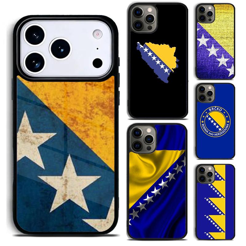 Bosnia and Herzegovina Flag print Phone Case For iPhone 17 16 15 14 13 12 11 Pro Max Plus 17Air Soft Silicone Cover