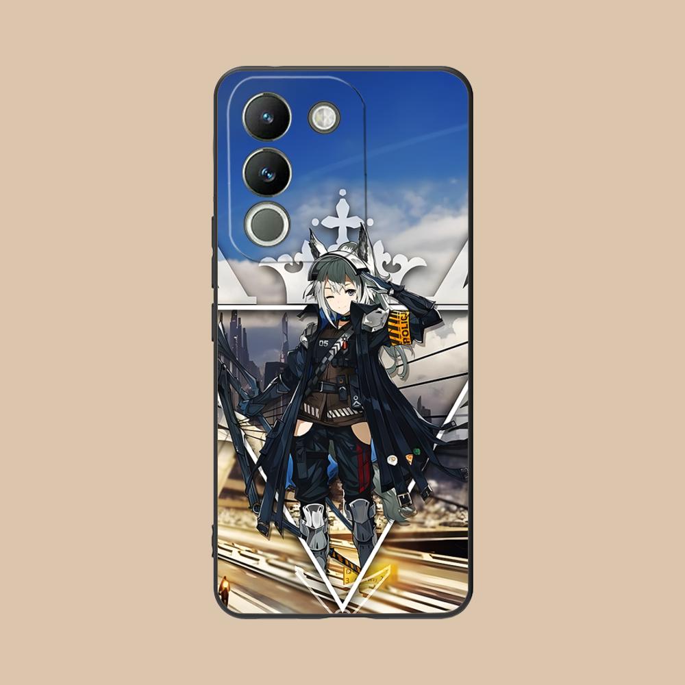 Arknights Grani Matte TPU Mobile Phone Case for VIVO Y77 76 75 74 73 72 58 56 55 51 50 38 36 Y19 Y18 Y03 Y01 5G Colorful Cover
