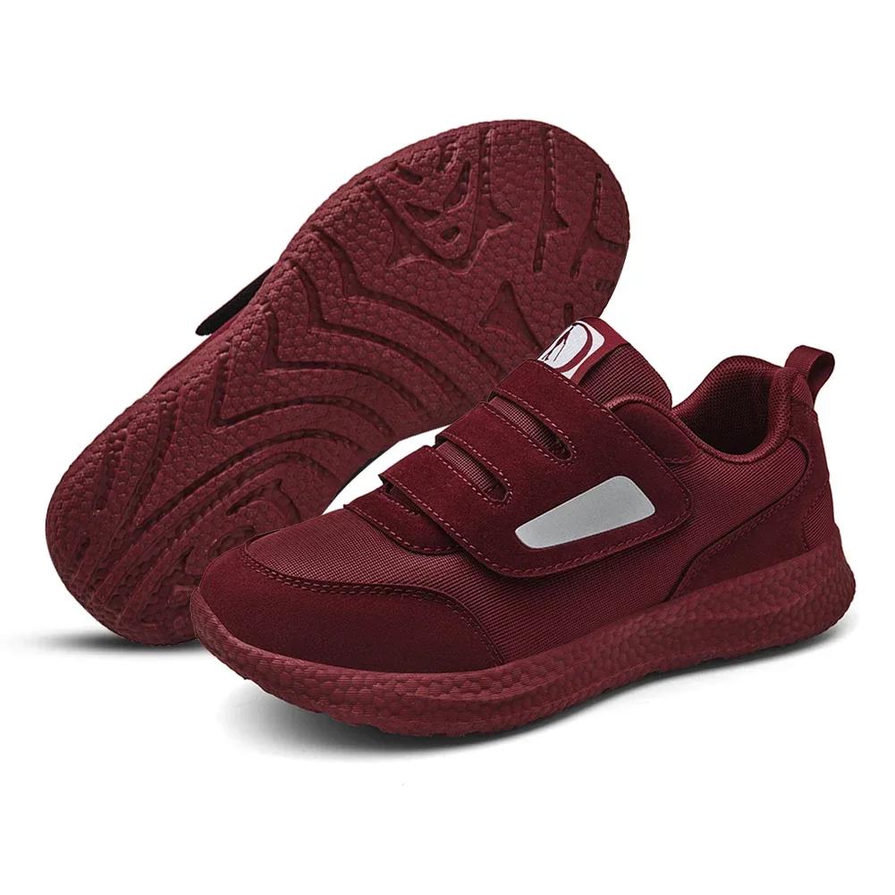 Buty Ortopedyczne Antypoślizgowe Lekkie Sneakersy na Obrzęki z Rzepami Buty na Zapalenie Rozcięgna Podeszwowego dla Mężczyzn