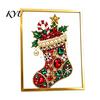 Kreatives Weihnachtsgeschenk für die Familie DIY Falscher Kristall Perlenmalerei Baum Set, Funkelndes Feiertags Künstlerisches Edelstein Set Bastelset, 3D Edelsteinperlen