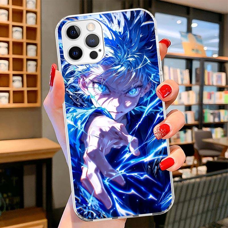 Huner X-Hunters Killua Cover Phone Case For iPhone 16 17 Air 15 14 Pro Max 16E Phone Case 13 Mini 12 11 7 SE 8 Print Pattern Fit