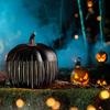Halloween Led Night Light Resin Table Lamp Pumpkin Ghost Cartoon Kid Gifts Bedroom Nightlight for Outdoor Halloween Yard Decorat