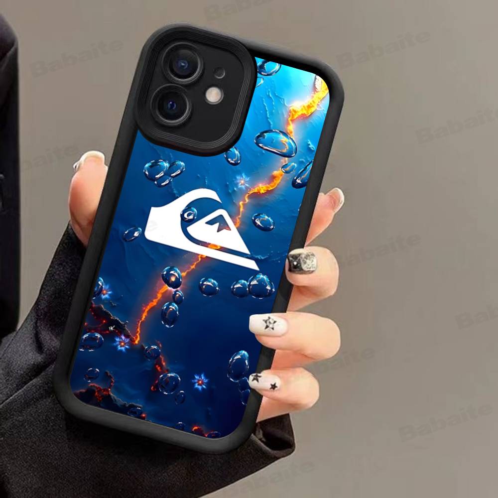 Surf Brand Q-QuiksilverS Logo Phone Case For IPhone 17 16 15 14 Plus 13 12 11 Pro Max Silicone Cover