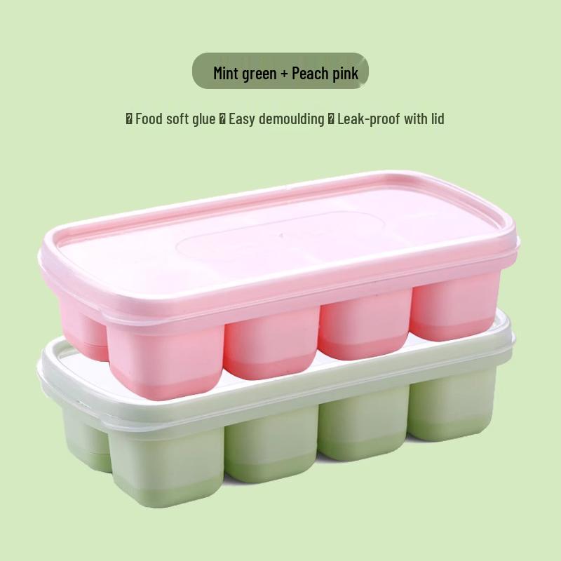 Food-Grade Silicone Ice Cube Tray for Home Use – DIY Quick-Freezing Ice Mold and Yogurt Ice Container