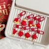Firecracker Chinese Knot Pendant Lucky Bag Red Lantern Keyring  Birthday Gift