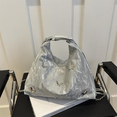 Leisure Large Capacity Butterfly 2025 New Foreign Style Fashion Commuting Multi-purpose Function Single Shoulder Tote Backpack Bag