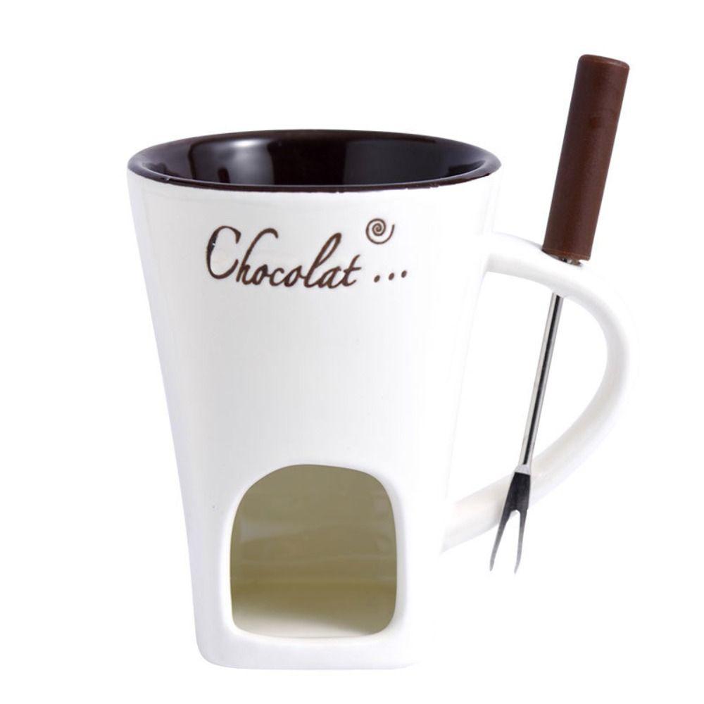 Detachable Hot Pot Cup Nordic Style Ceramic Coffee Cup Creative Chocolate Mug  Breakfast