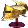 Brown Antique Medieval Greek Spartan Armor Helmet 300 Rise of Empire Movie Helmet LARP Roman