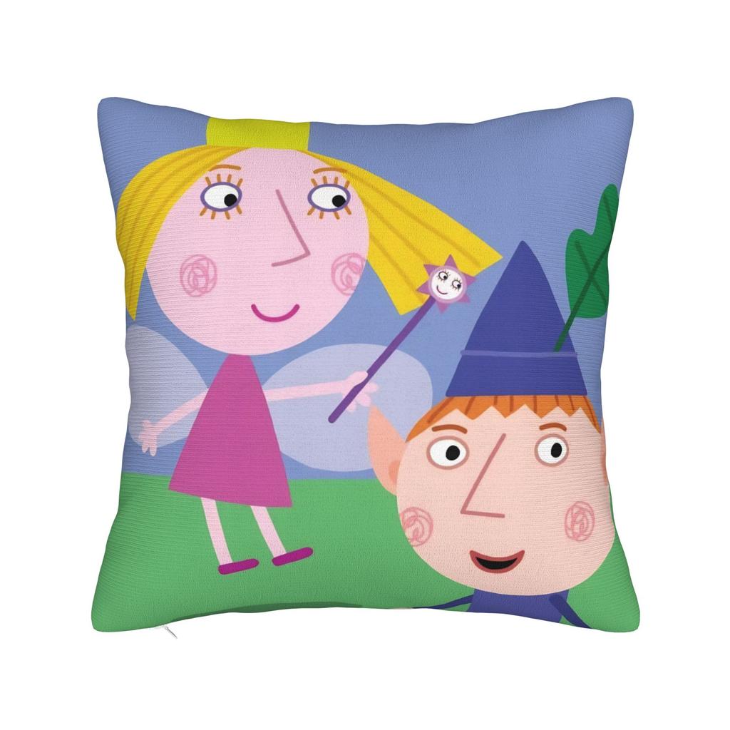 Cartoon B-Bens & H-Hollys Pillow Case Graphic Pillow Cover Retro Trendy Pillowcases For Sofa Home Decor