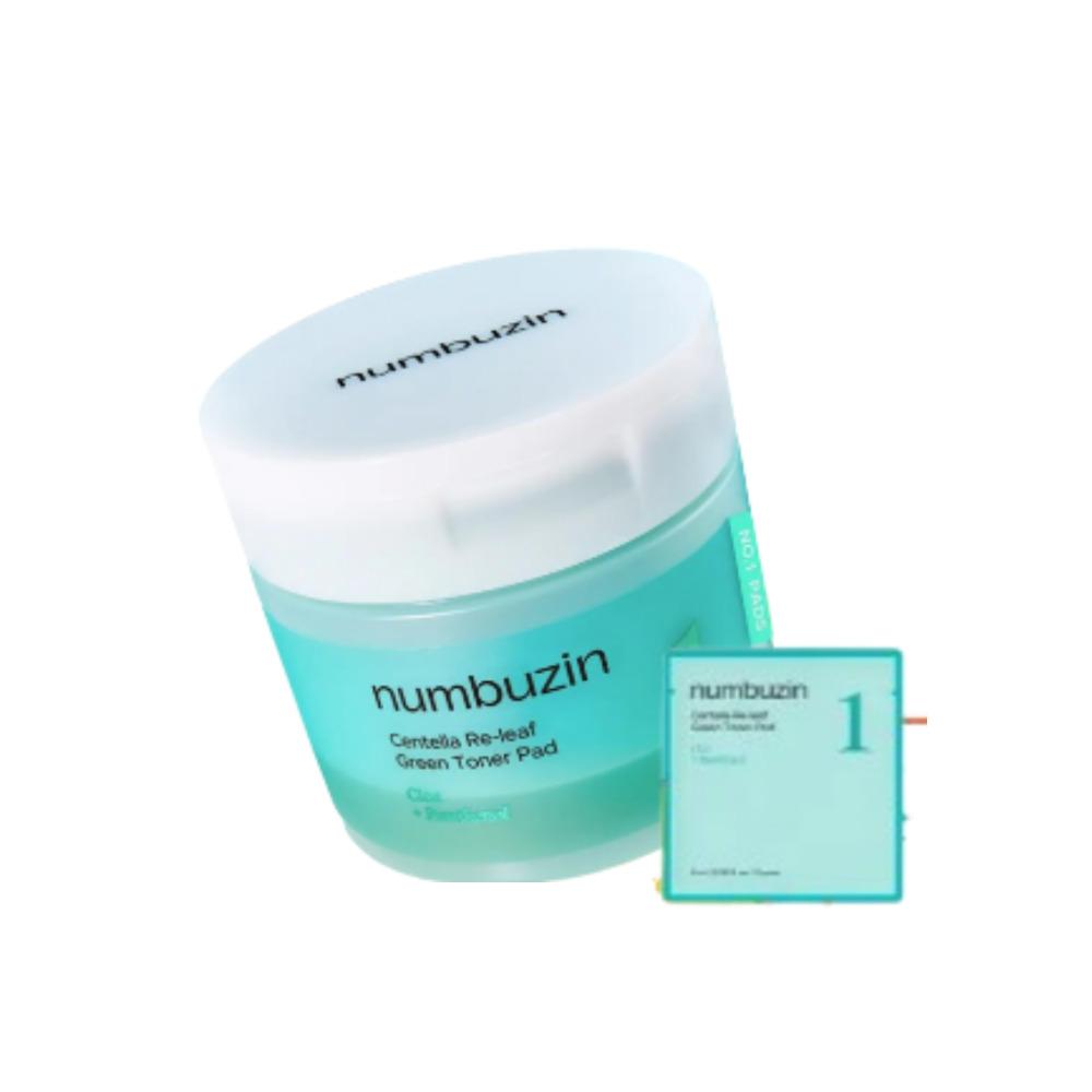 Numbuzin No.1 Hydrating & Soothing Toner Pad Set Moisturizing & Calming Skin Care (70 Sheets + 10 Sheets)