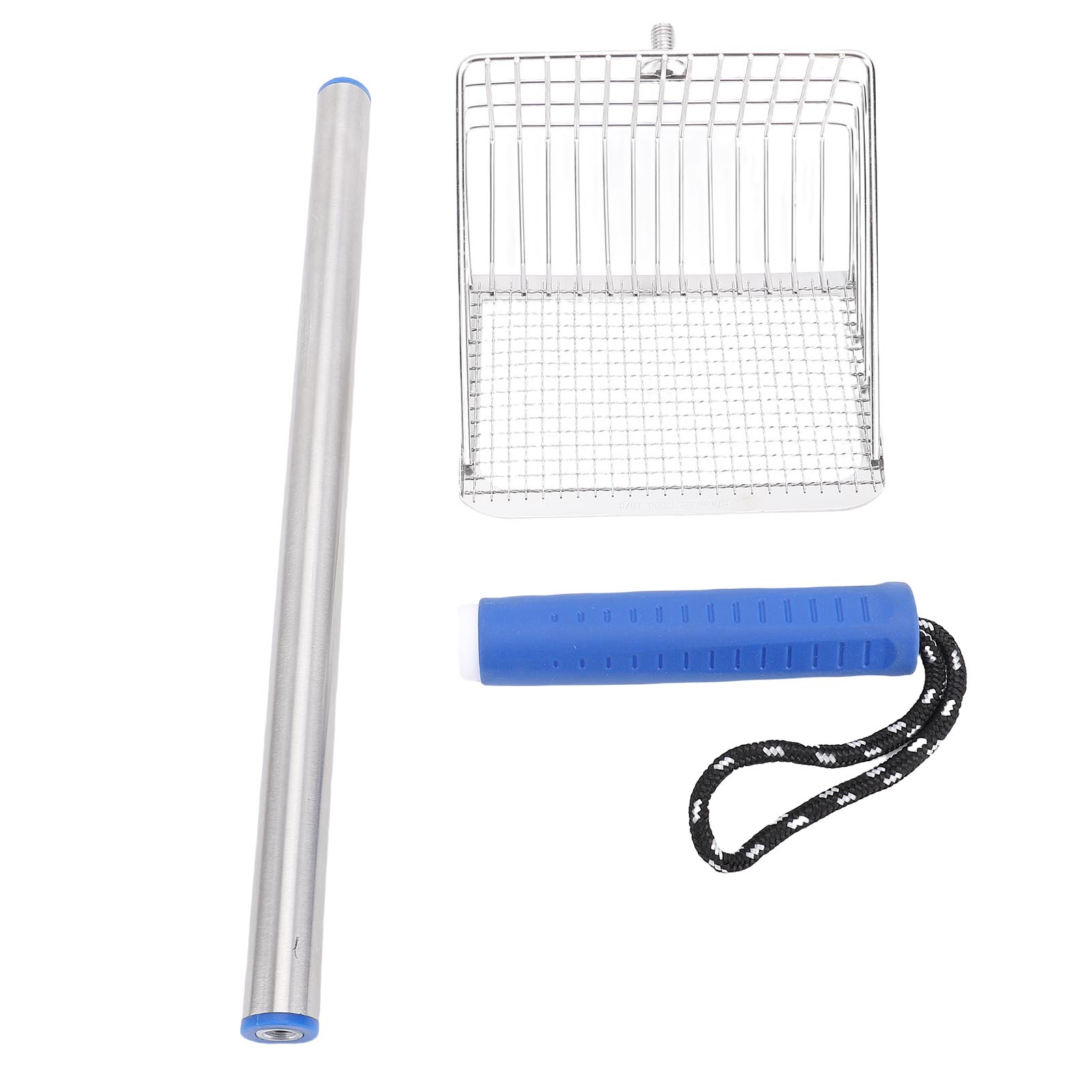 

Лопатка для кошачьего туалета из нержавеющей стали с длинной ручкой, кошачий совок, металлический совок для домашних пляжей синий