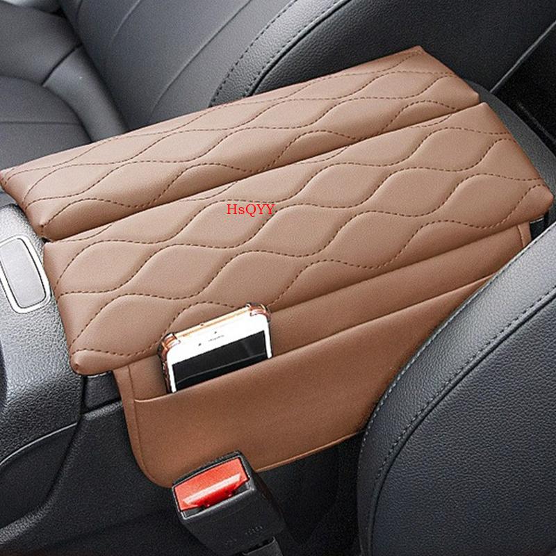 Center Console Armrest Box Cover Pad For Mercedes Benz A B CLA GLB GLA EQA EQB Class Leather Anti-Scratch Armrest Cushion