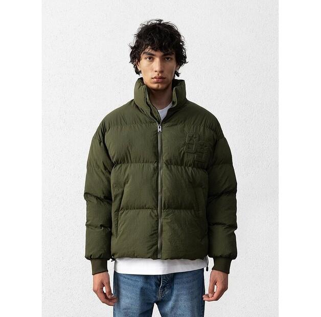 Куртка пуховая Jigga Wear Теплая зимняя куртка Olive Boxy Star EU L