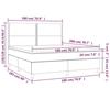 3142276 vidaXL Divan Bed with Mattress Dark Brown 180x200 Cm