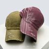 And Women Vintage Bandhnu Solid Color Stripe Baseball Caps Sun Protection Personalized All-Match Street Style Peaked Hats Distressed Fashion