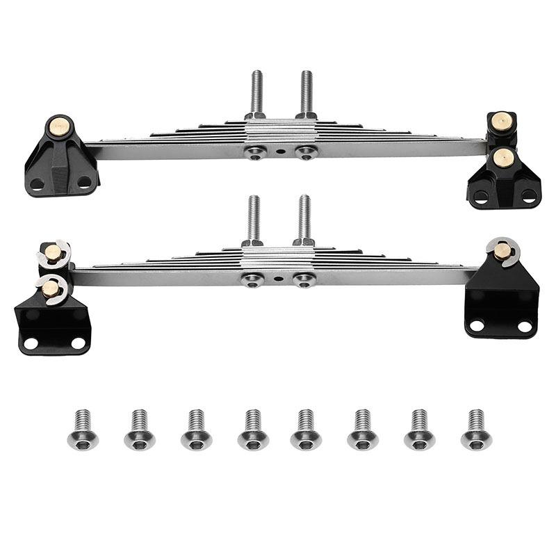 2pcs Metal Suspension Spring Plate Front Rear Leaf Spring Hanger for 1/14 Tamiya RC Dump Truck SCANIA 770S VOLVO BENZ LESU Car