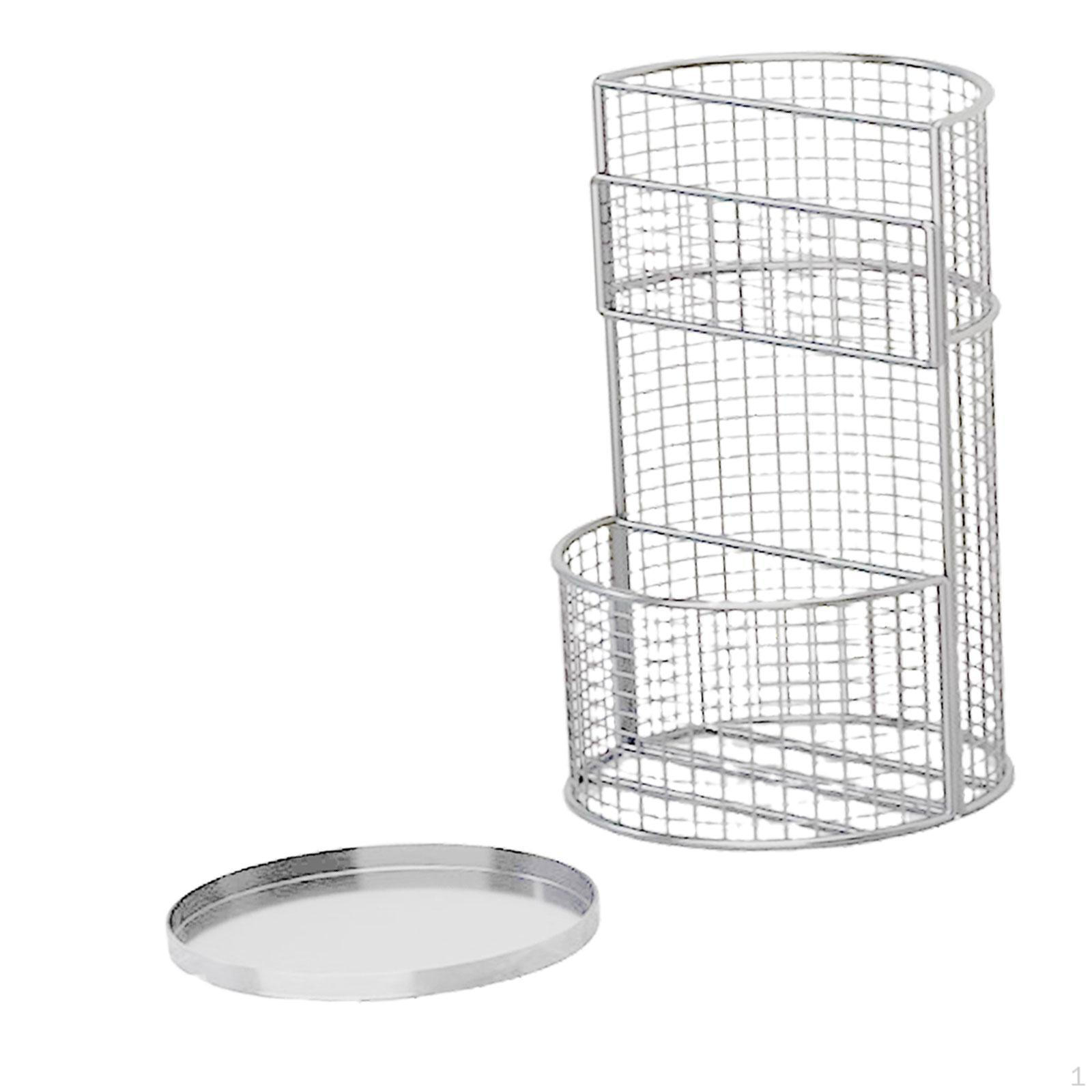 

Entryway Umbrella Holder with Removable Tray for Canes And Walking Sticks Storage белый