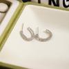 European-American Trendy Light Luxury C-shaped Hoop Earrings for Women