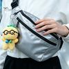 Cute Key Pendant Glasses Pig Plush Keychain, Soft Stuffed Animal with Bell, Cartoon Bag Charm for Backpack, Mini Doll Gift Kids Purse Accessory