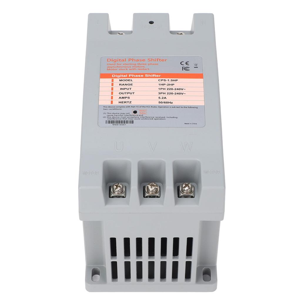 Industrial Digital Phase Shifter Accurate Multifunctional Single Phase to 3 Phase Converter for Machinery