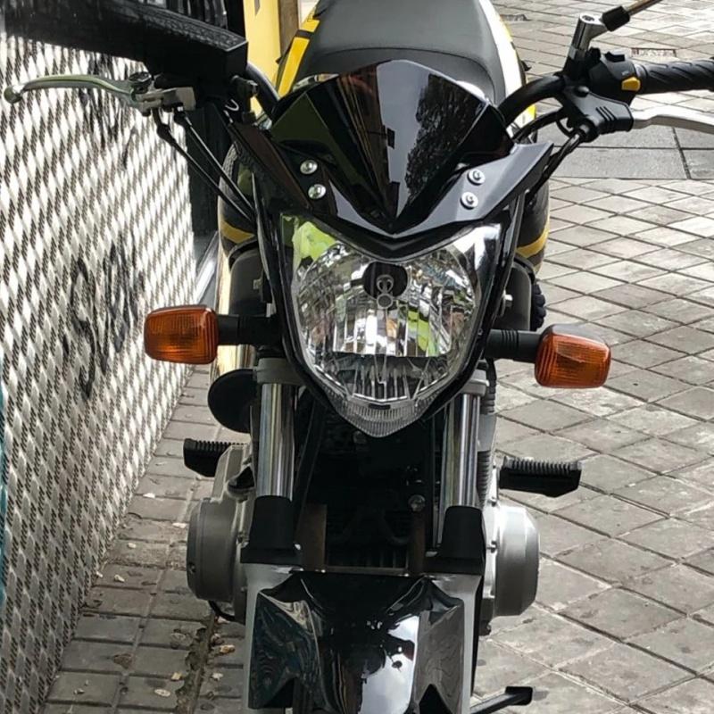 For Yamaha FZ16 Fi V2.0 FZ 16 FZ-S FZS S 150 2014 2015 2016 2017 2018 Motorcycle Black Windshield WindScreen Screen