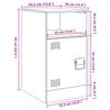 Pink Nightstand 34.5 x 39 x 62 cm Steel