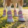 4Pcs Breathable Dog Mesh Shoes Wear Resistant Dog Paw Protectors Pet Net Boots Hot Pavement
