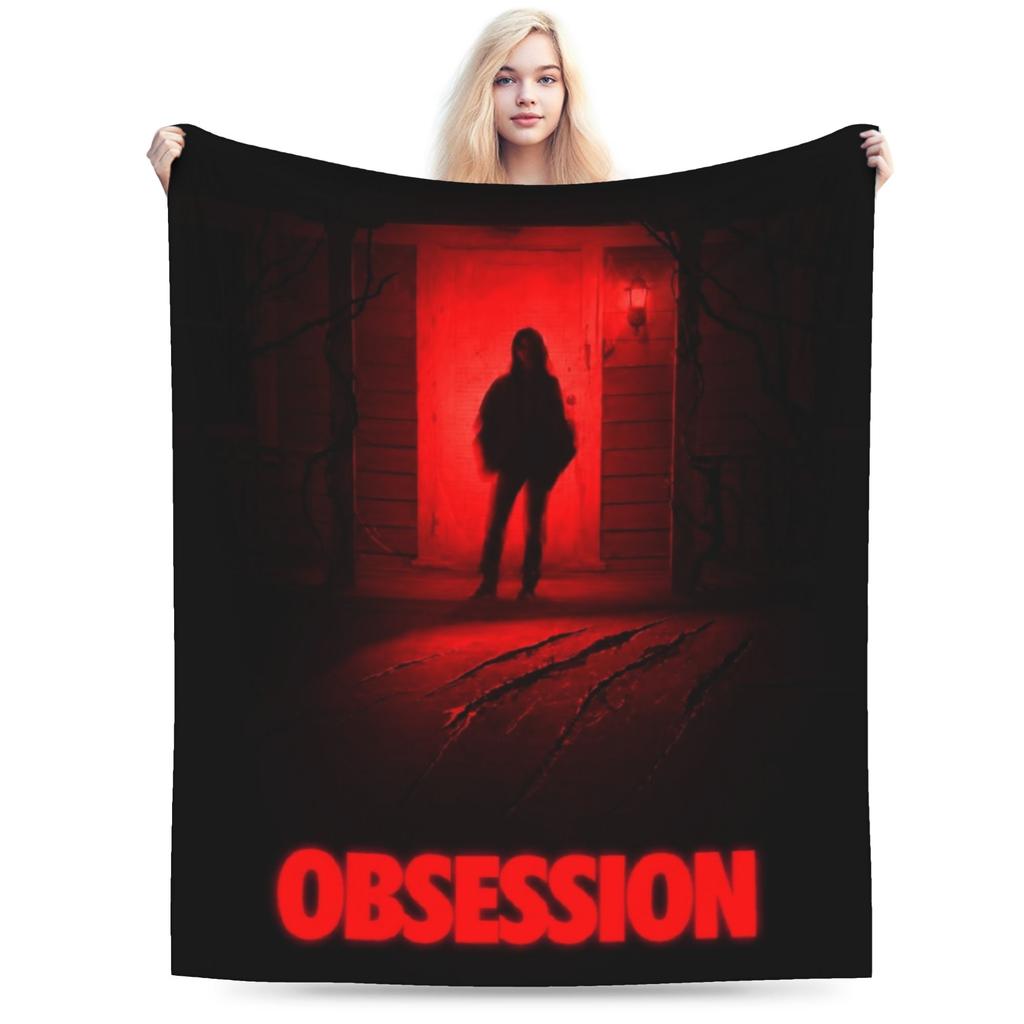 Funny Obsession Horror Movie Blanket Soft Flannel Relax Throw Blanket Machine Washable