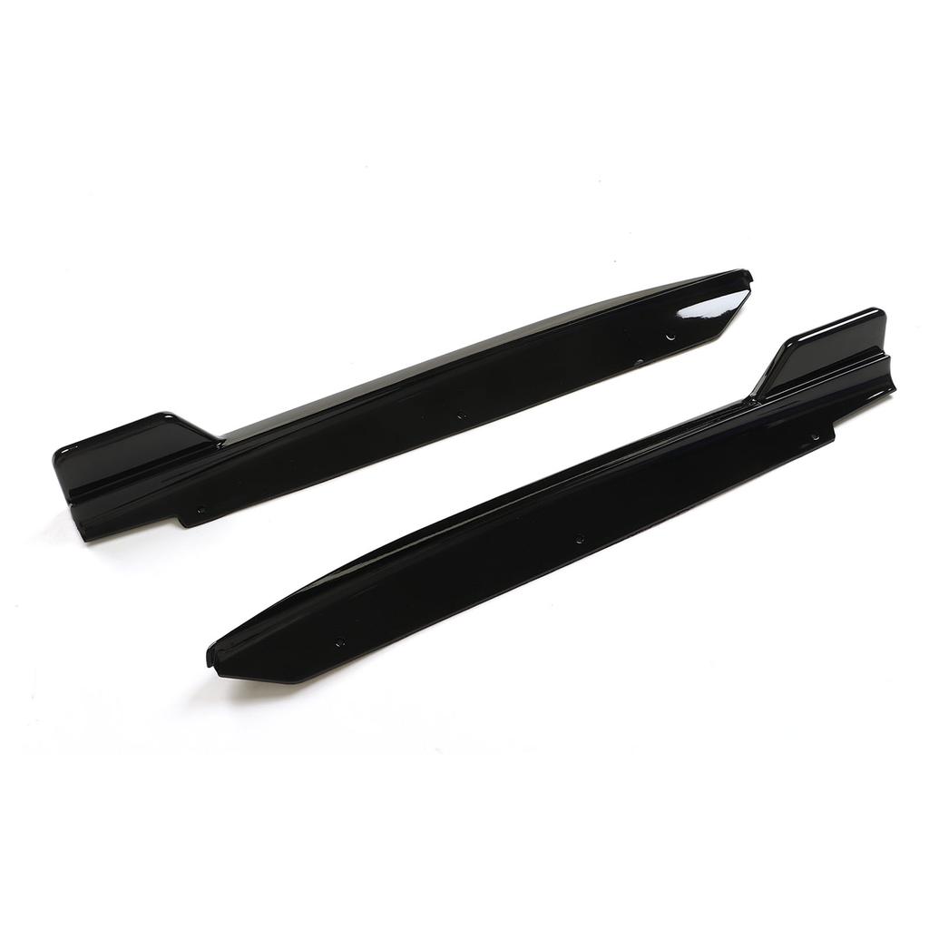 2PCS Rear Bumper Lip Splitter Scratch Resistant Bright Black Lightweight Fit for 5 Series G30 M‑Tech 2017+