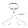 Elegant Choker with Nipple Clamps: Adult Training & Flirting Toy for Couples