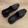 Fashion Square Toe Mid Heel Shoes 2025 Fashion Casual Loafers Office Dress Up Women Pumps Comfortable Soft Single Shoes Zapatos De Mujer