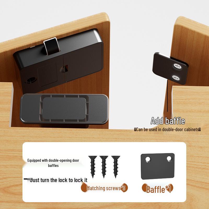 Smart Electronic Fingerprint & Password Lock for Drawers & Cabinets