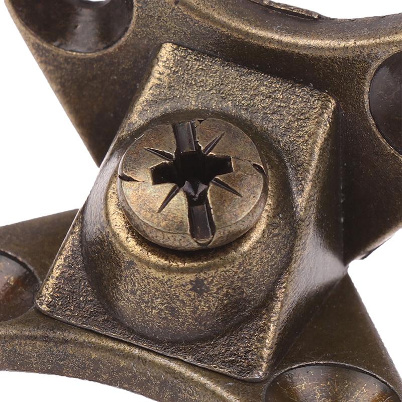6/10 Set Removable Corner Bracket Zinc Alloy Butterfly Corner Bracket With Screws - Support Connectors For Furniture Drawers