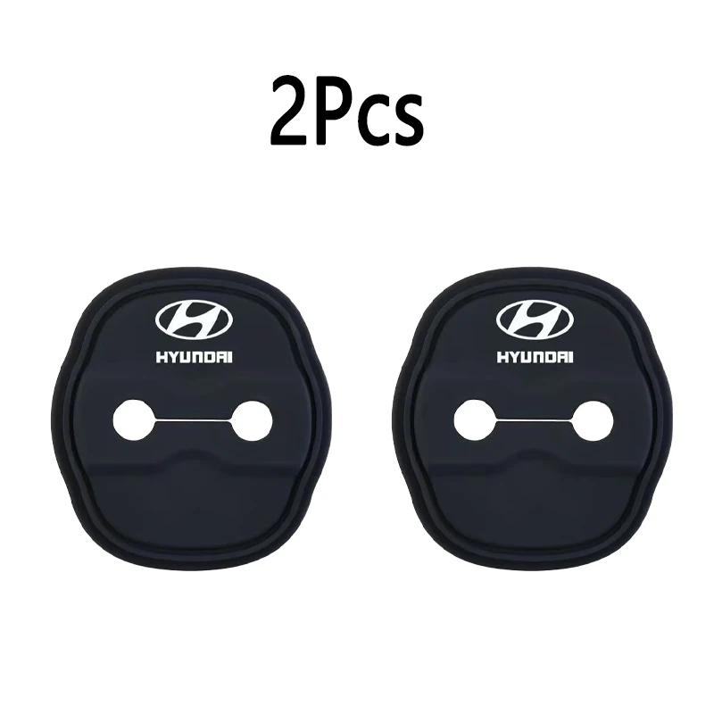 2/4Pcs Car Door Lock Anti-collision Silicone Cover for Hyundai Genesis NLINE I10 I20 I30 I40 IX20 IX35 Kona Getz Veloster Tucson R2