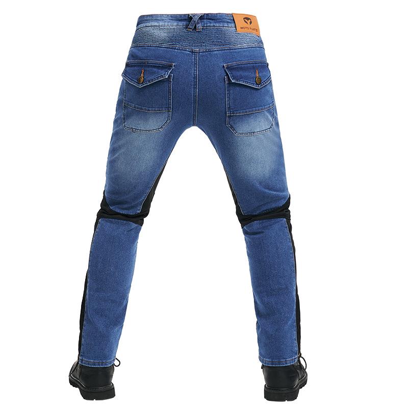 All-Season Motorcycle Riding Jeans with Protective Pads PK-719