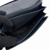 Used Prada Triangle Logo Tessuto Nylon Bifold Long Wallet Navy Business