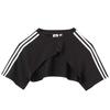 adidas Originals Damen Cutout Cali T-Shirt Zweiteilig Kurzarm Oberteil Schwarz Weiß Damen JD0042