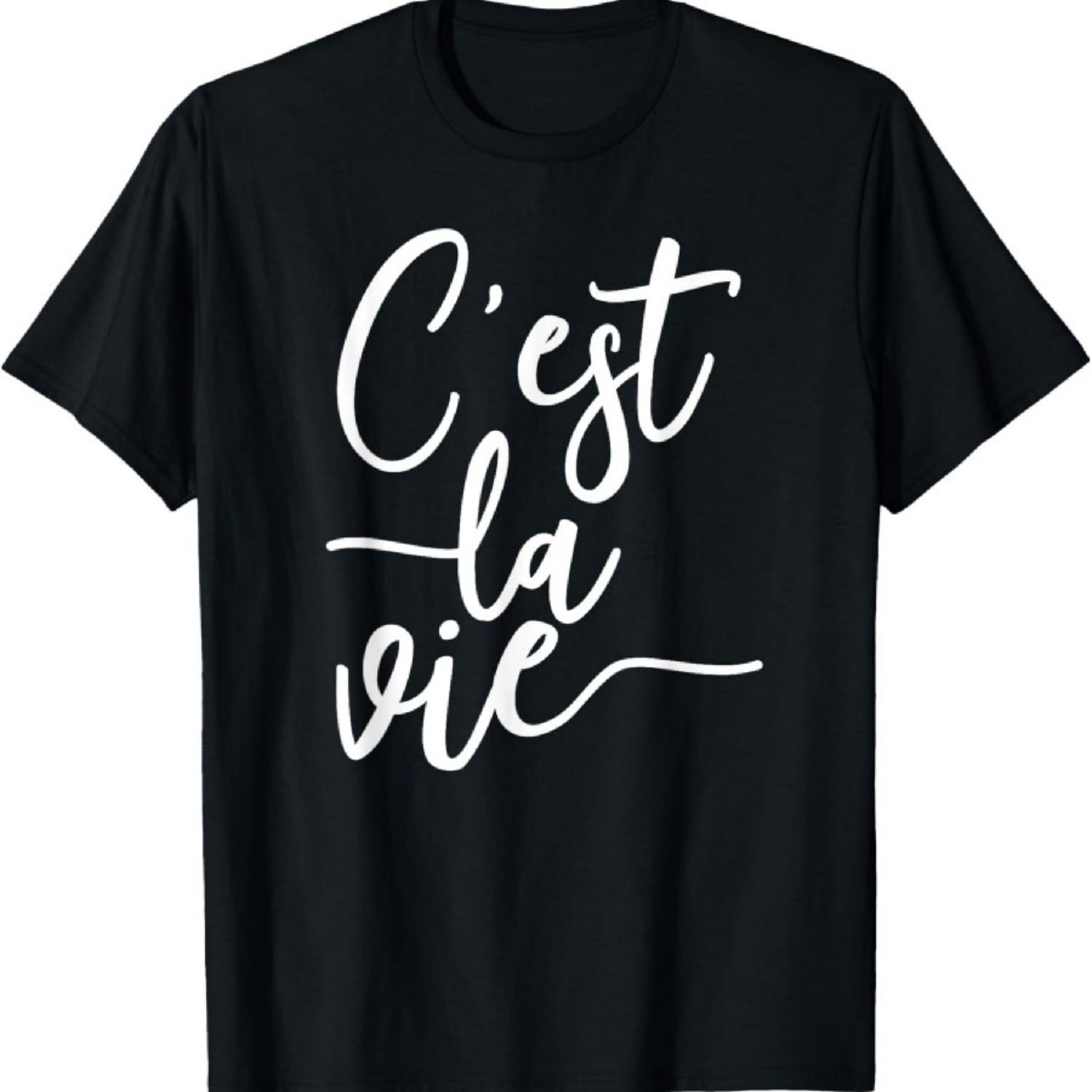 

C est La Vie Французская поговорка Такова жизнь Футболка Футболка XXXXXL чёрный