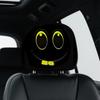 2pcs Car Headrest Cover Funny Expression Design Breathable Cartoon Interior Seat Headrest Cover SUV Auto For Vehicles Halloween