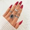 Women's Temperament Elegant Fashion Bohemian Punk Women's Ring Set Jewelry Ring