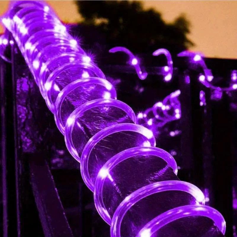 

Solar Rope Lights Solar LED Light Path Deck Outdoor Garden Solar String Lights Waterproof Outdoor Lighting Strips 8 Light Modes 5M 50LEDs