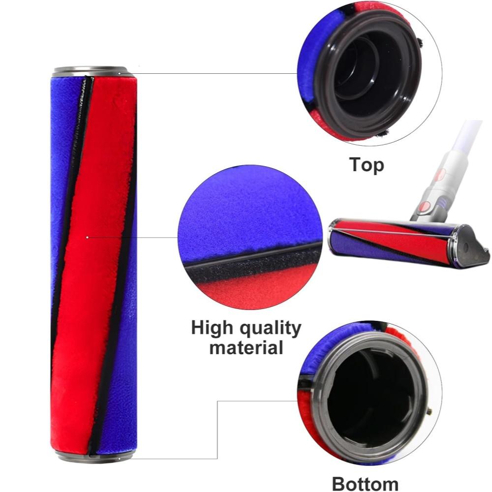 Soft Roller Brush Bar Compatible with Dyson V6 V7 V8 V11 V11 V11 Soft Roller Cleaning Head Replacement Part Number 966188-11