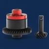 Spiral Bevel Gear Assembly Hardened Steel Tooth Profiles with