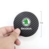 DYZ5 2Pcs Car Coaster Water Cup Mat Non-Slip Pad For Skoda Vrs Fabia Superb Yeti Octavia Enyaq Rapid Kodiaq Kamiq Karoq Derivati Mk3